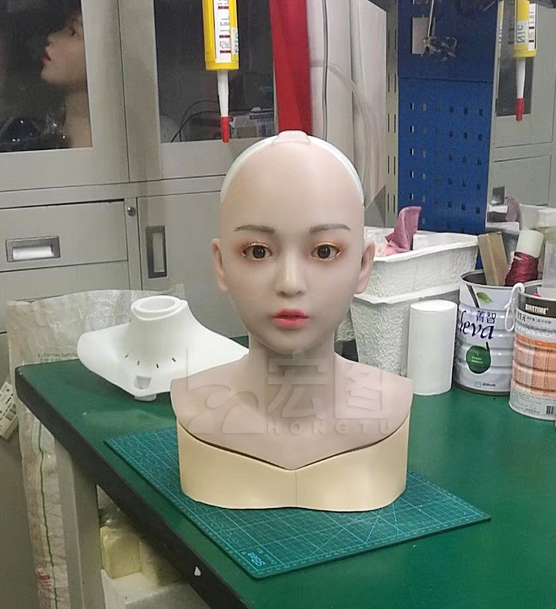 机器人头部硅胶外化妆